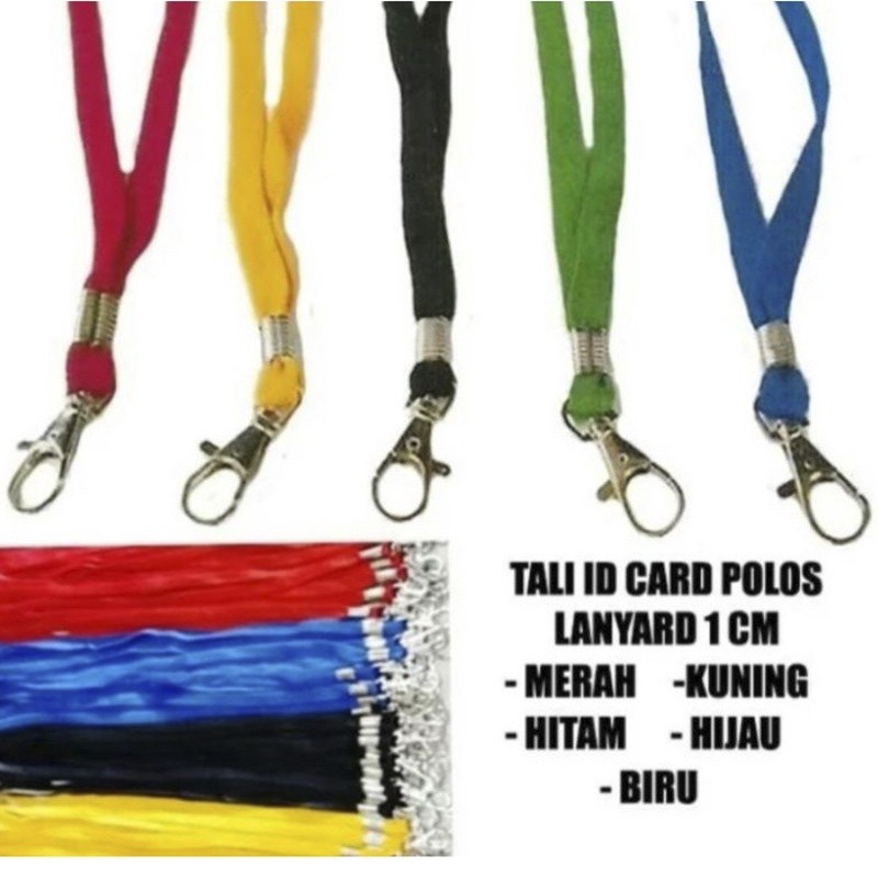 LJ-Tali Gantungan ID Card Kait Polos