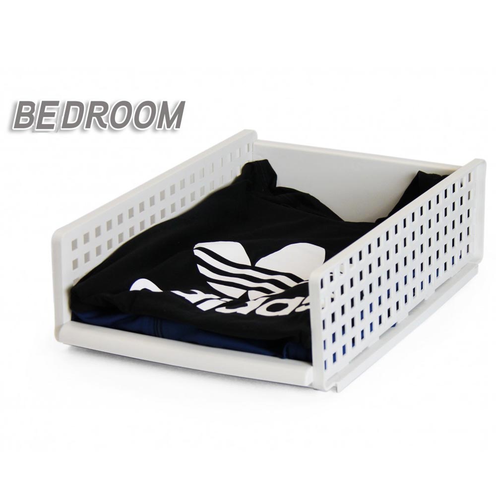 Rak Laci Penyimpanan Baju, Kamar Mandi, Multifungtional Office Organizer JM-605 - Putih