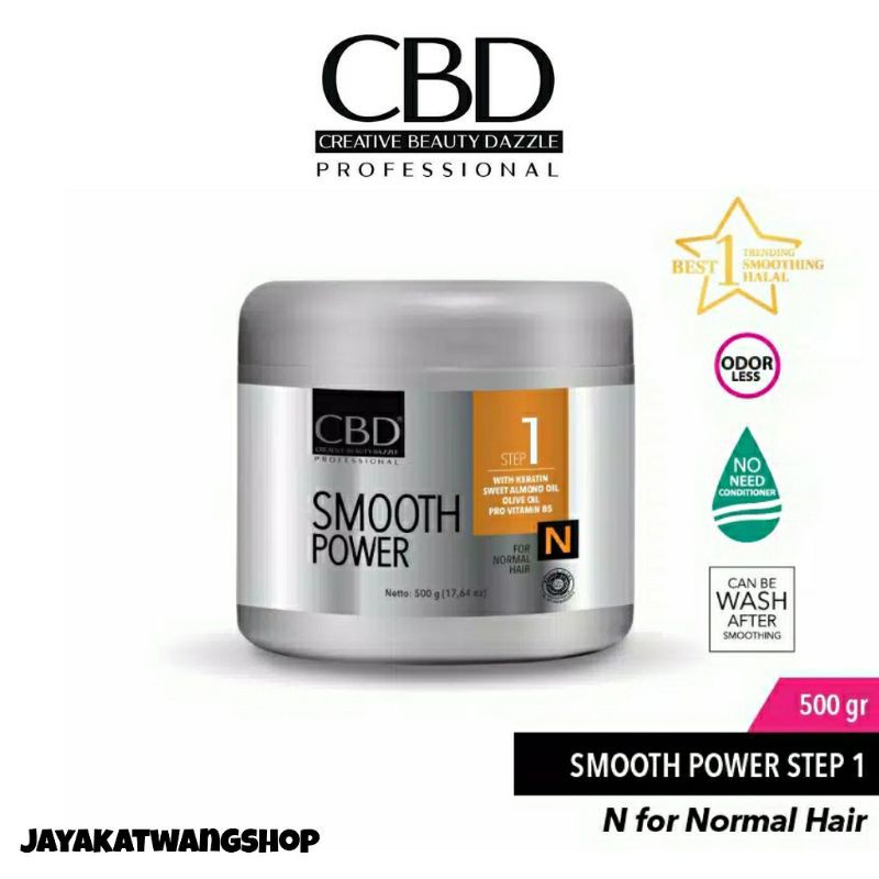 CBD STEP 1 500 GR Smooth Power Pelurus Rambut Smoothing Rebonding