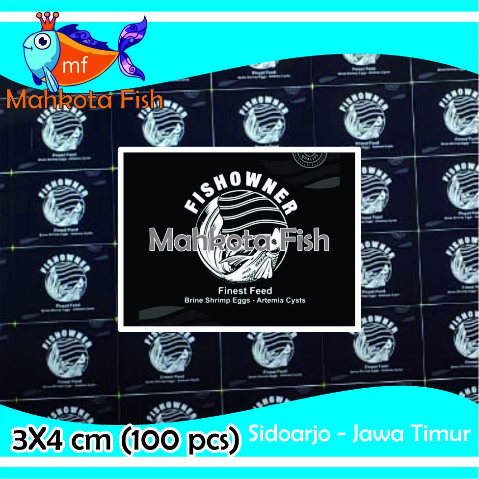 Stiker Repack ARTEMIA FISH OWNER | Stiker Fish Owner | Stiker Artemia