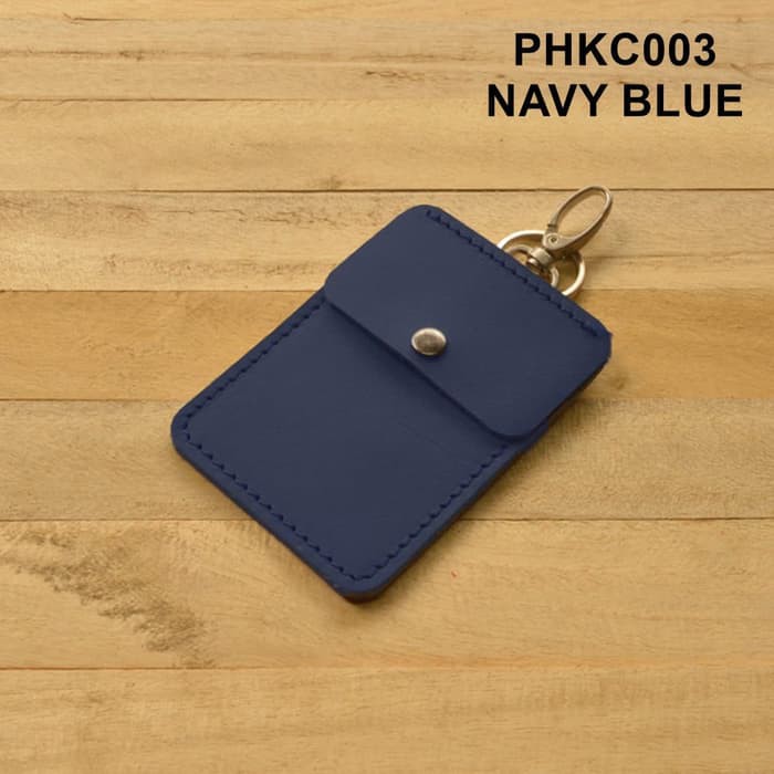 dompet stnk mobil / motor kulit sapi asli warna navy blue