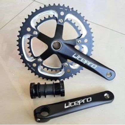 Crankset Litepro double 53T-39T crankset H2 Hollowtech11 include BBHT2