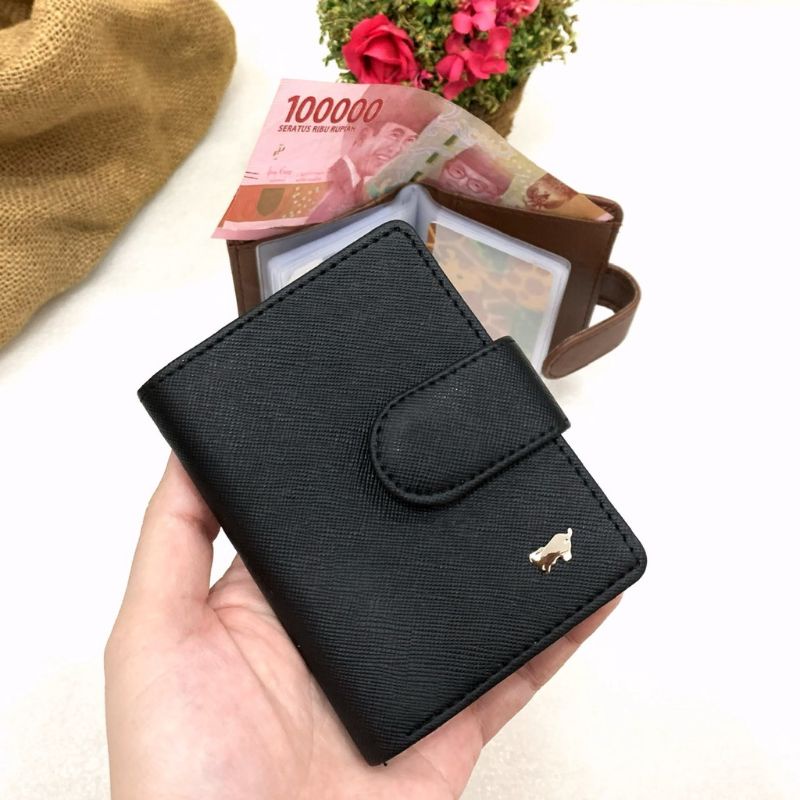 DOMPET KARTU PRIA MURAH / DOMPET KARTU KULIT / DOMPET KARTU BRAUN BUFFLE / DOMPET KARTU PRIA DAN WANITA