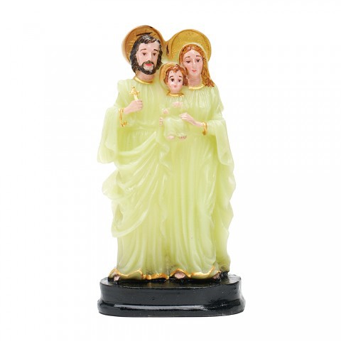Patung Keluarga Kudus Aura Fosfor 15cm / Patung Pernikahan Katolik