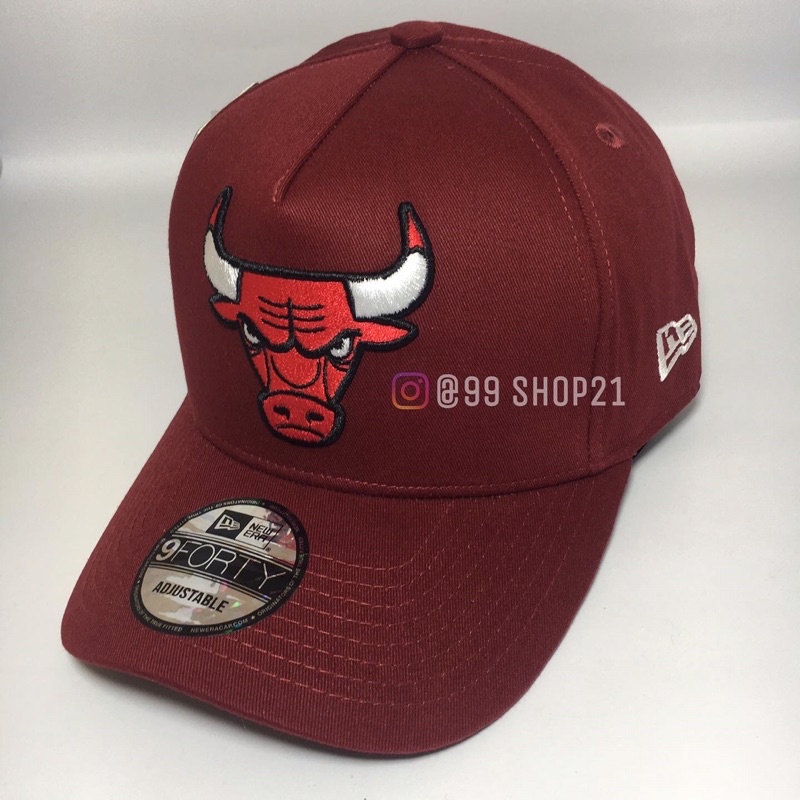 Topi Banteng Chicago Bulls Merah Maron Baseball