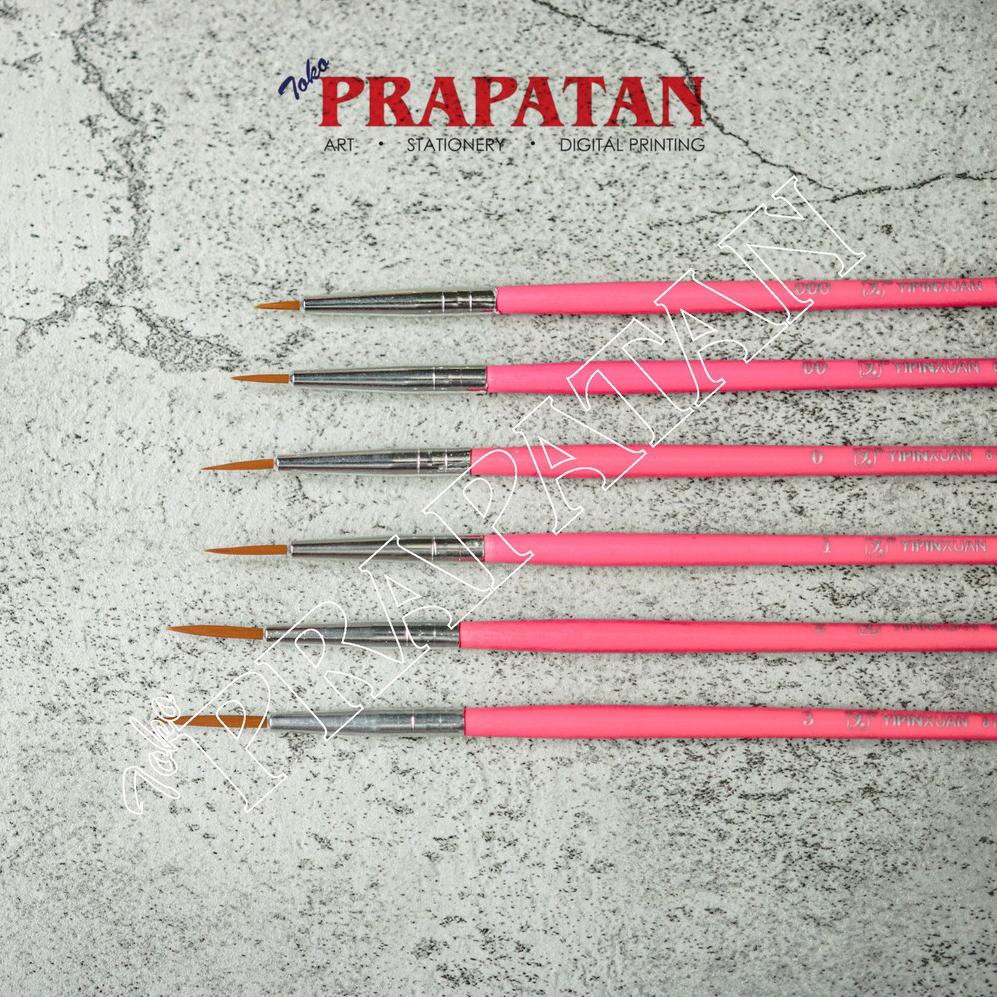 

Kuas Lukis Yipinxuan set size 000 - 3 / Yipinxuan CC284 Paint Brush set (KODE 9677)