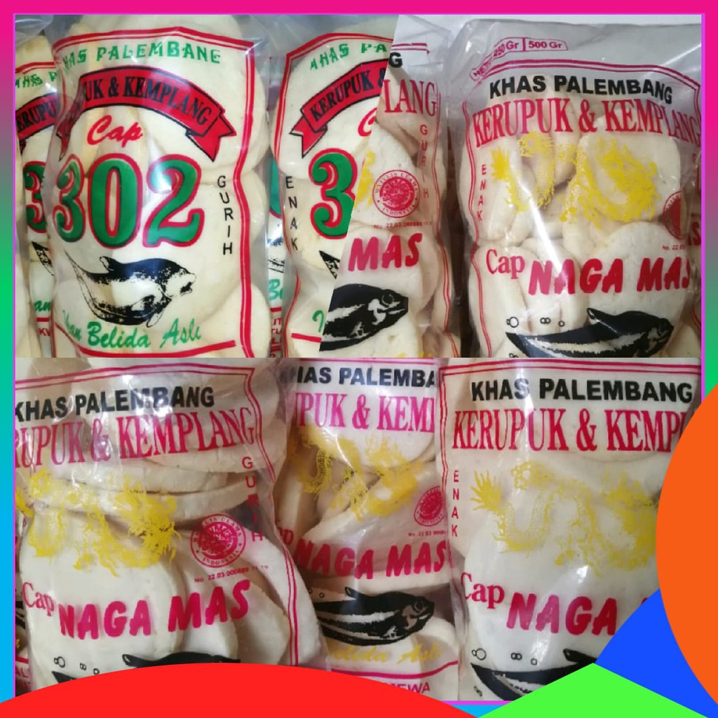 

KEMPLANG PALEMBANG 250 GRAM NAGA MAS Dan 302- KERUPUK KEMPELANG PALEMBANG