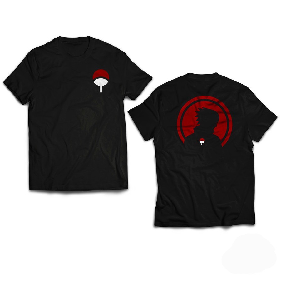 Kaos ANIME SASUKE UCHIHA SHARINGAN BAJU DISTRO