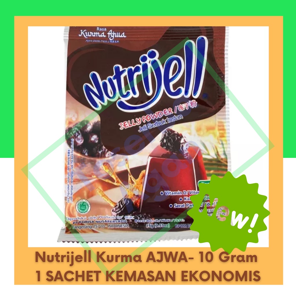 Nutrijell Kurma Ajwa - 10 gr Jelly Kemasan Ekonomis