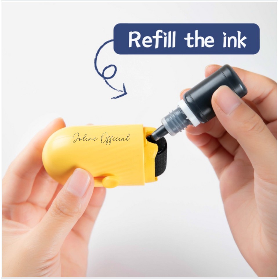 STAMP ROLLER CUTTER 2 in 1 STEMPEL PENUTUP PELINDUNG ALAMAT IDENTITAS DIRI RESI PAKET REFILL TINTA