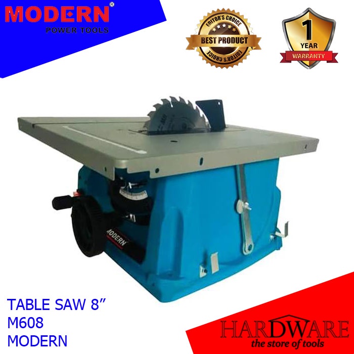 MESIN TABLE SAW KAYU MODERN M608 8" TABLESAW MEJA BELAH POTONG