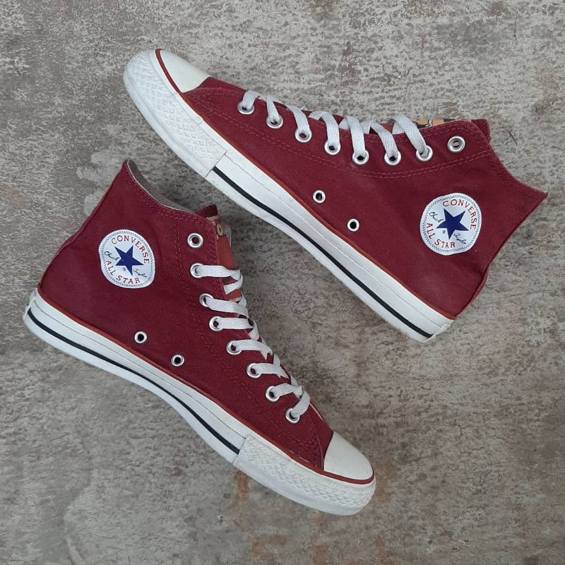 sepatu converse size 42 maroon 1947 basket ball