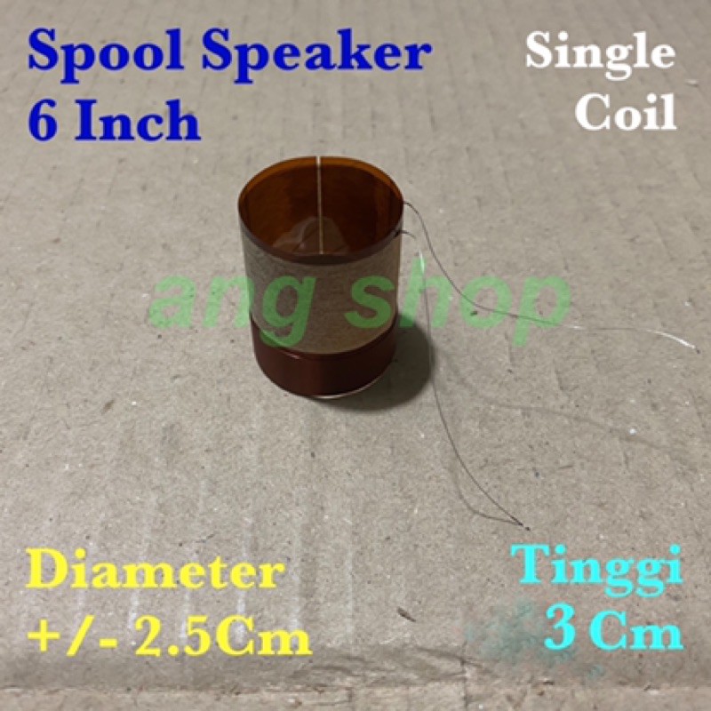 Spool Speaker 6 8 Inch Voice Coil Spol Speaker 6" Bahan Capton Impor