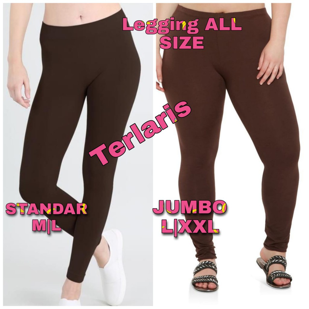 Legging Jumbo Dan Standar Panjang Ukuran S-XXL BB 25-90 KG