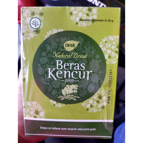 

iboe natural drink beras kencur isi5 saset