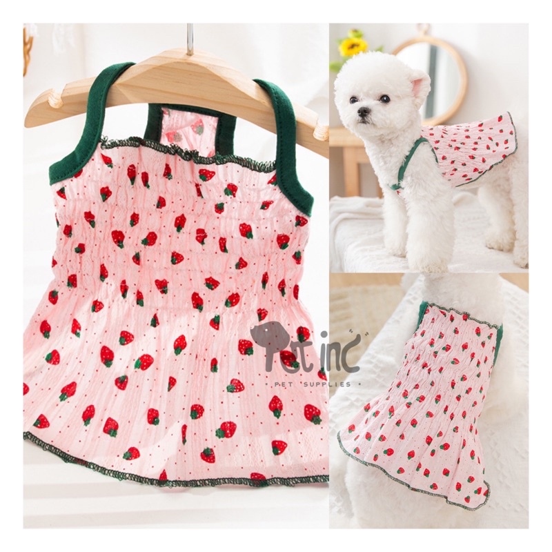 Babydoll strawberry summer dress