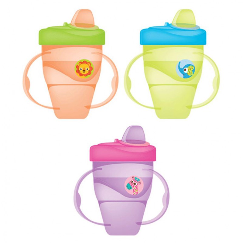 Baby Safe AP006 Training Cup Hard Spout / Mangkuk Minum Bayi 8m+ - 210 ml (Tersedia Pilihan Warna)