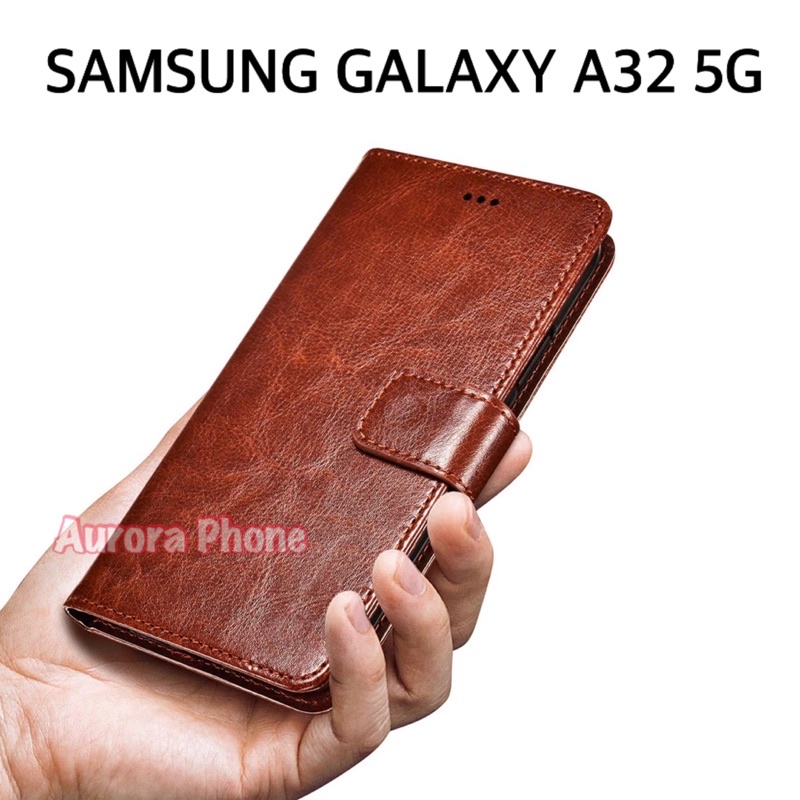 Flip Cover Samsung Galaxy A32 5G Leather Case Flip Case Samsung Galaxy A32 5G Flip Cover Wallet - Ca