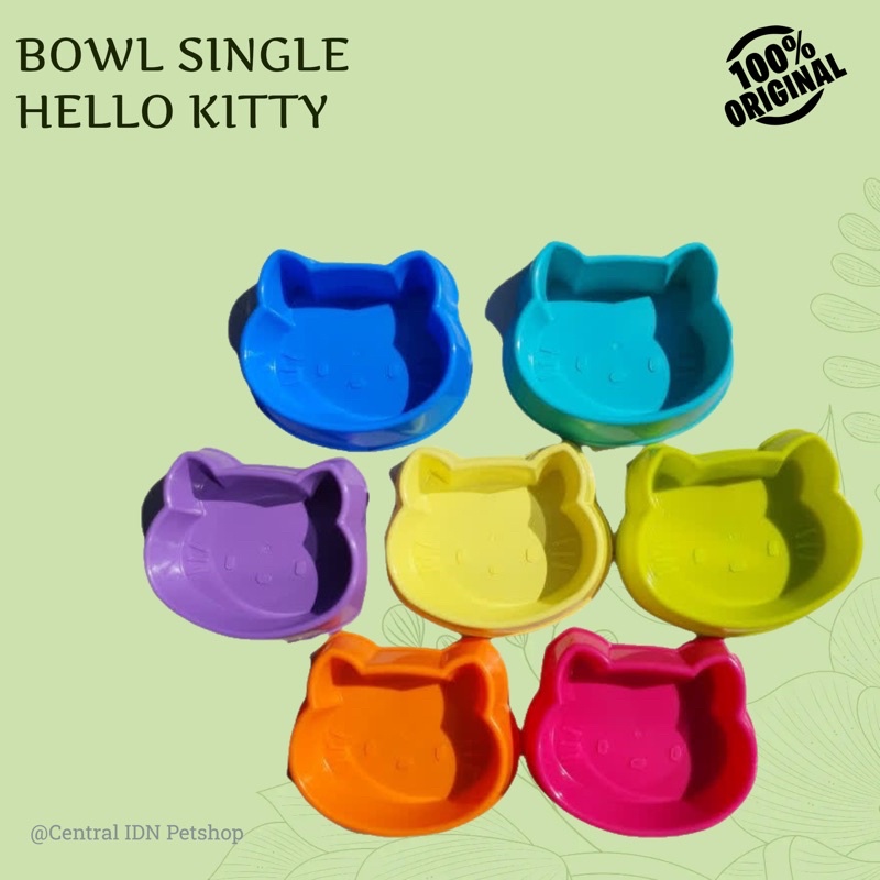 TEMPAT MAKAN KUCING ANJING HELLO KITTY - BOWL SINGLE HELLO KITTY