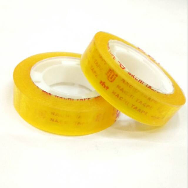 

MJ Selotip NACHI 1/2x25 Yard(12pc) / Isolasi/Tape/Cellotape