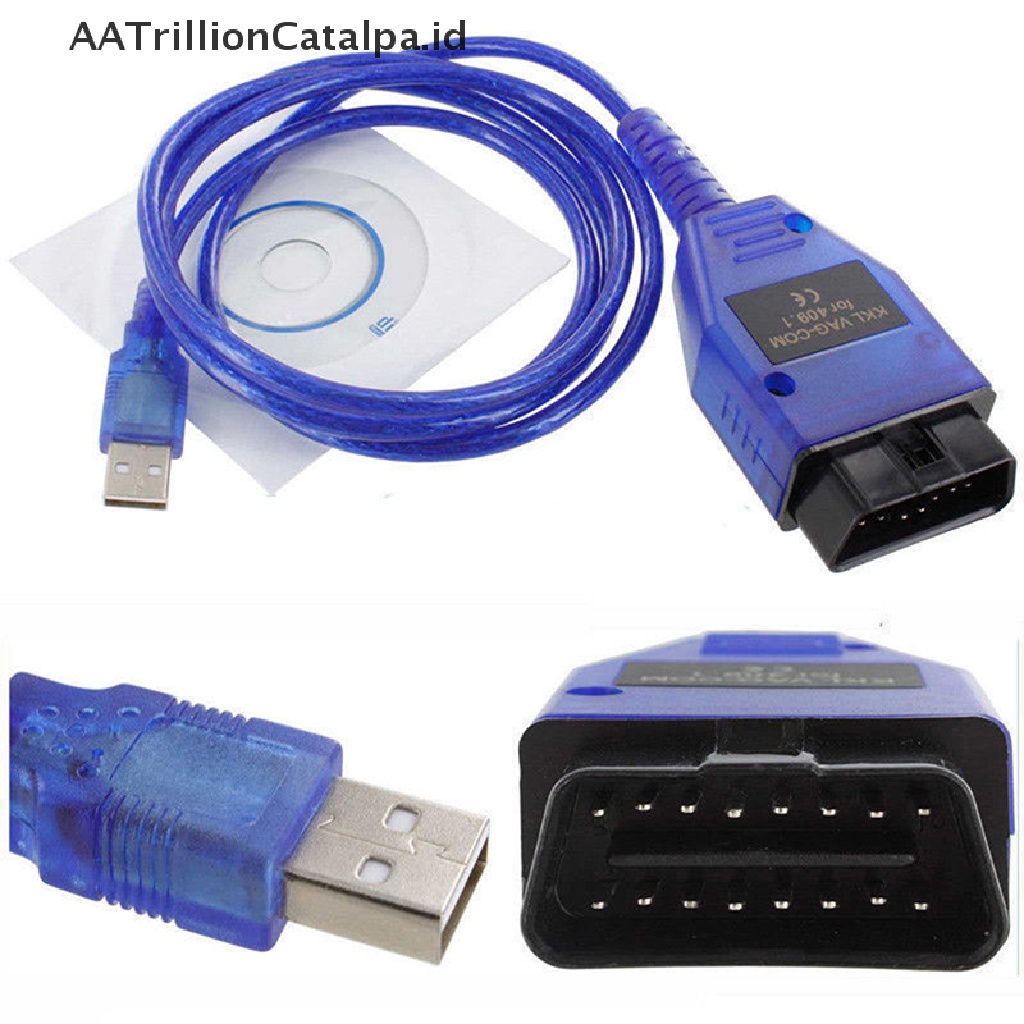 Aatrillioncatalpa Kabel USB KKL VAG-COM 409.1 OBD2 OBD VCDS VW / Audi / Seat A +