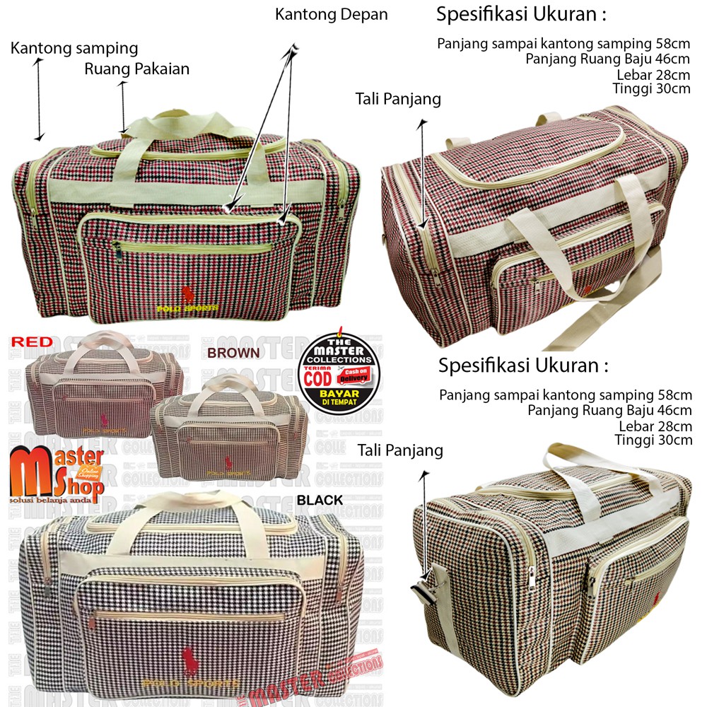 Tas Baju Tas Travel Tas Mudik Tas Olah Raga Volume Besar Tas Pakaian Batik travel polo sport