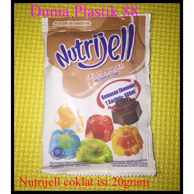 

20GR TEPUNG SERBUK AGAR JELLY NUTRIJELL NUTRIJEL COKLAT CHOCOLATE