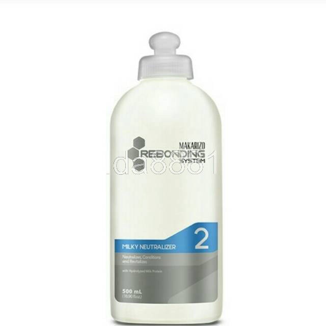 Makarizo Rebonding system step 2 milky 500 ml/Pelurus Rambut