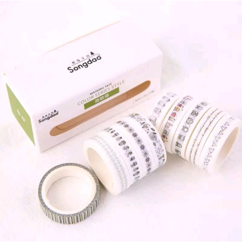 

Washi tape 0,8cm x 3m - basic series