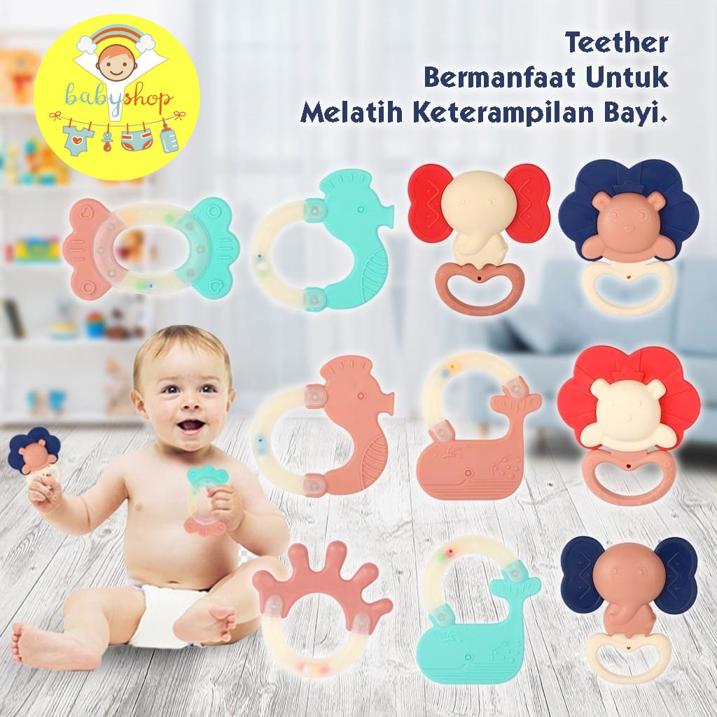 Soft Toy Teether dan Shaking Bell