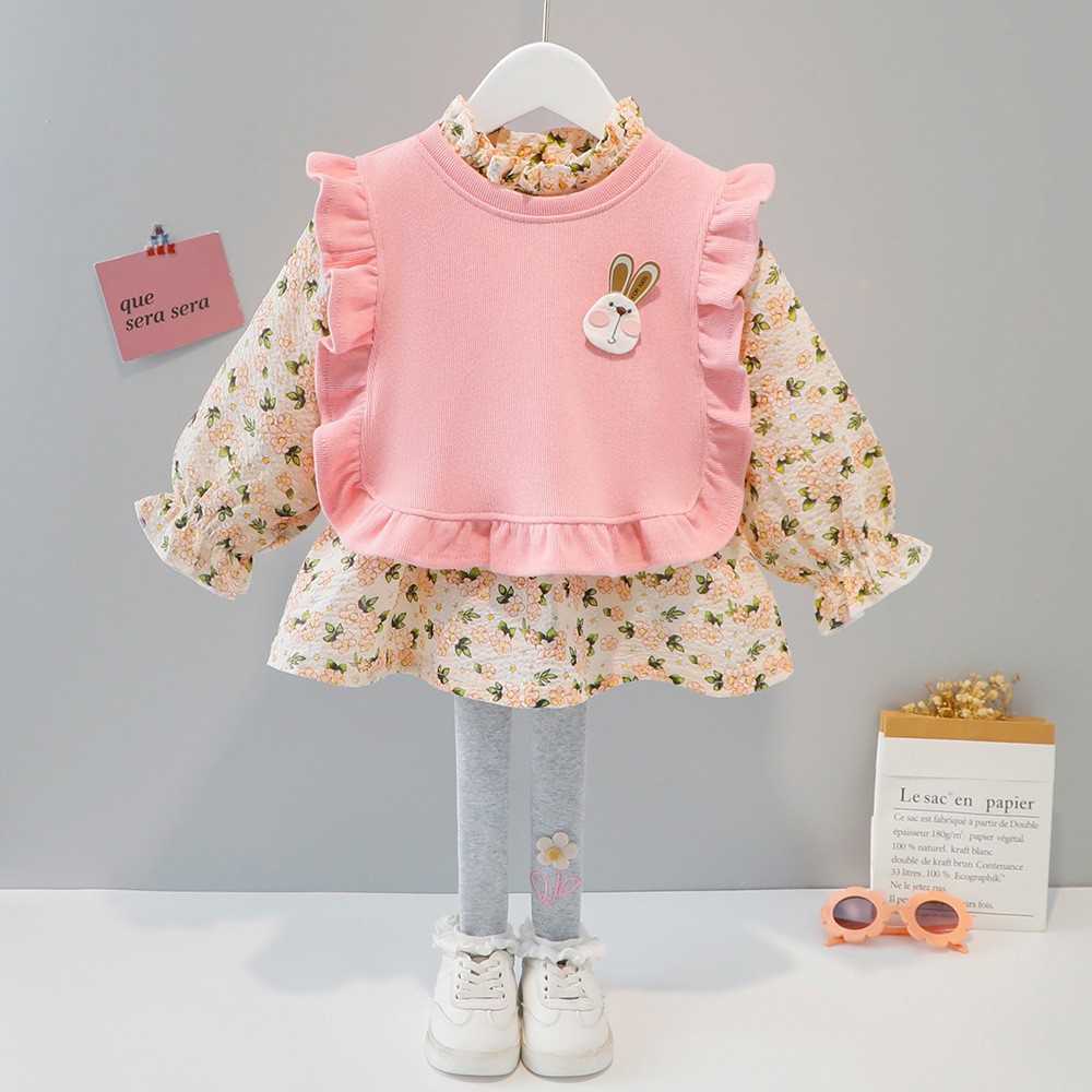 1-5thn | Setelan Tshirt + Celana (1 set) Perempuan Bayi Anak Pakaian anak Kaos Bayi vol.Y