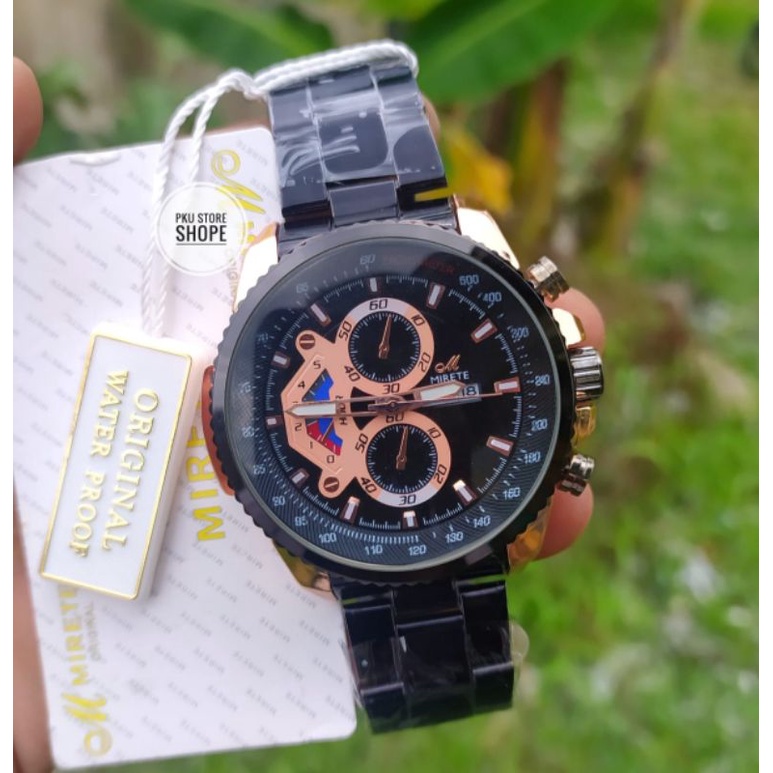 JAM MIRETE SPORT☑️ RANTAI STAINLIS STEL JAM TANGAN PRIA TAHAN AIR RANTAI STAINLIS STEL ANTI KARAT, JAM TANGAN IMPORT MIRETE