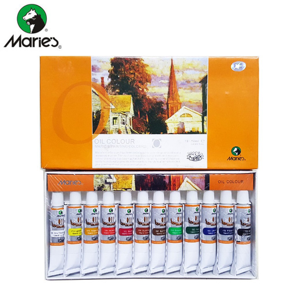 

MARIES CAT MINYAK OIL COLOUR SET TYPE E1386B 12COLOURS