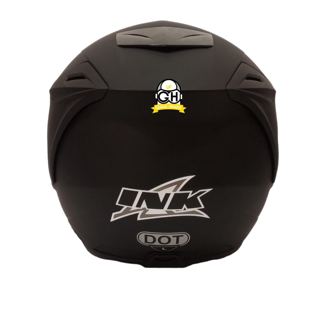 INK HELM DYNAMIC SOLID BLACK DOF SINGLE VISOR