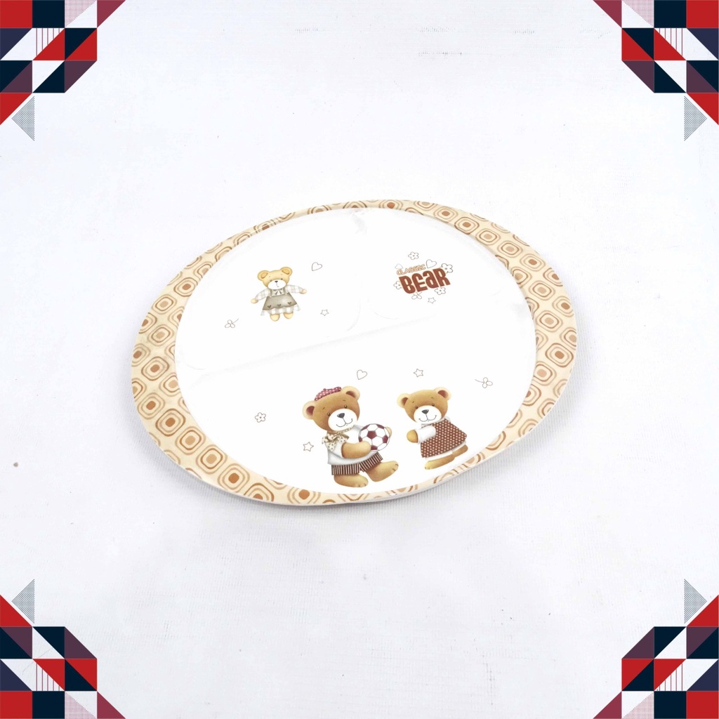 Piring Anak Karakter 3 Sekat Melamin PF2520-10
