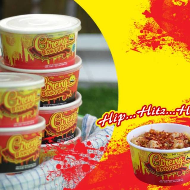 Cireng banyur instan / d'kongres / jajanan paragaya / cireng banyur cup