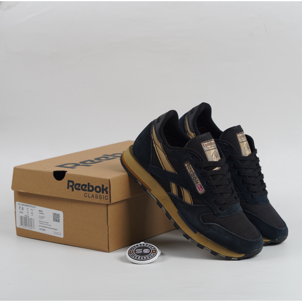 Sepatu Reebok Classic Leather Utilitiy Dress Blue Navy