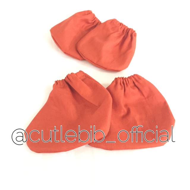 Sarung Tangan Bayi - Merah bata