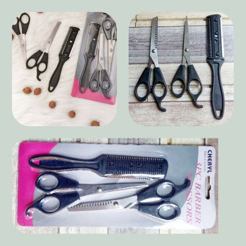 Gunting Rambut Set 3 in 1 Gunting Styling