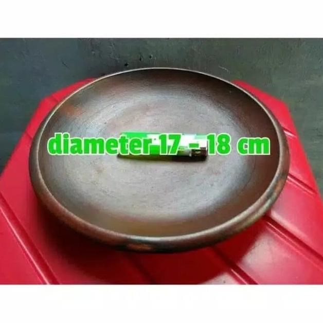 Piring Cobek Tanah Liat Diameter 18cm Piring Lalap Ayam Goreng