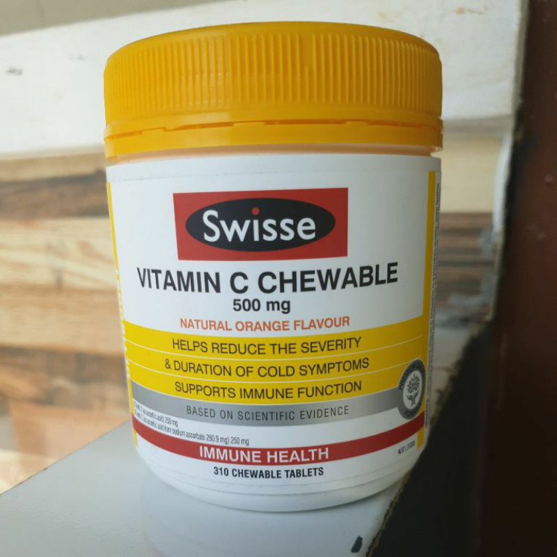 swisse vitamin c chewable 500 mg 310 tablets