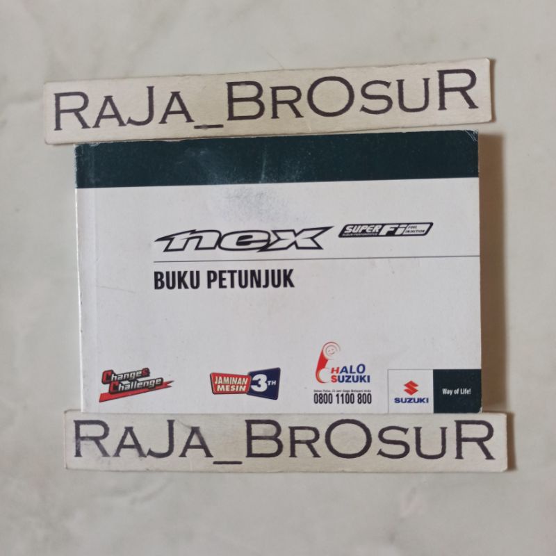 Buku petunjuk Suzuki Nex FI Injeksi 2013-2018