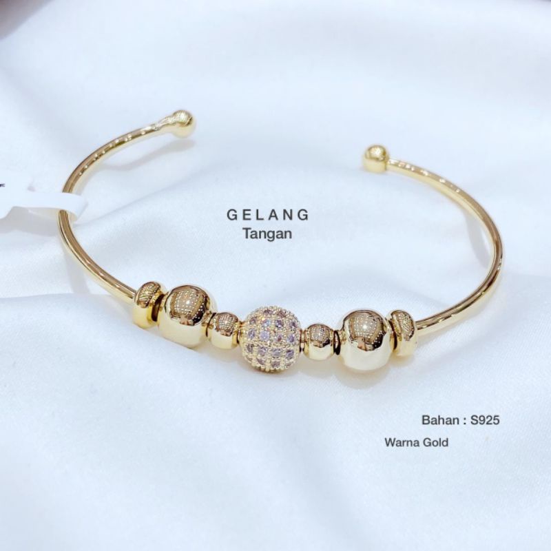 Gelang Silver925 perak platgold Premium Quality Anti karat anti alergi R2737