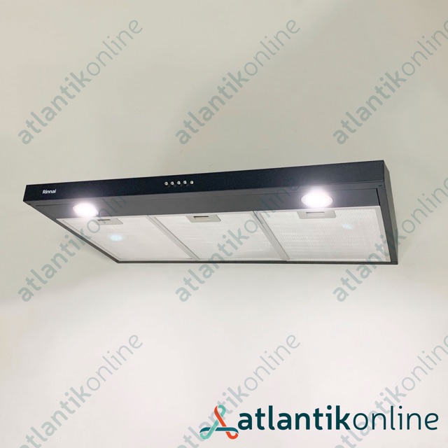 COOKER HOOD cookerhood penghisap asap dapur slim 90 cm 90cm black hitam RINNAI RH-229B RH229B RH 229 B