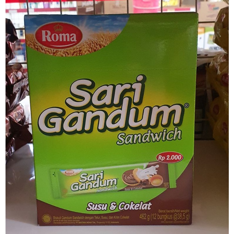 

sari gandum sandwich (12×38,5g)