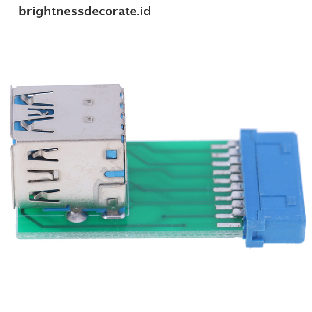 1pc Motherboard 20 Pin Header Ke 2 Port Usb 3.0 Tipe A