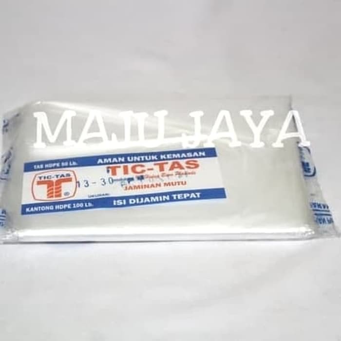 

Plastik HD Transparant Merk Tic Tas Uk 13 x 30