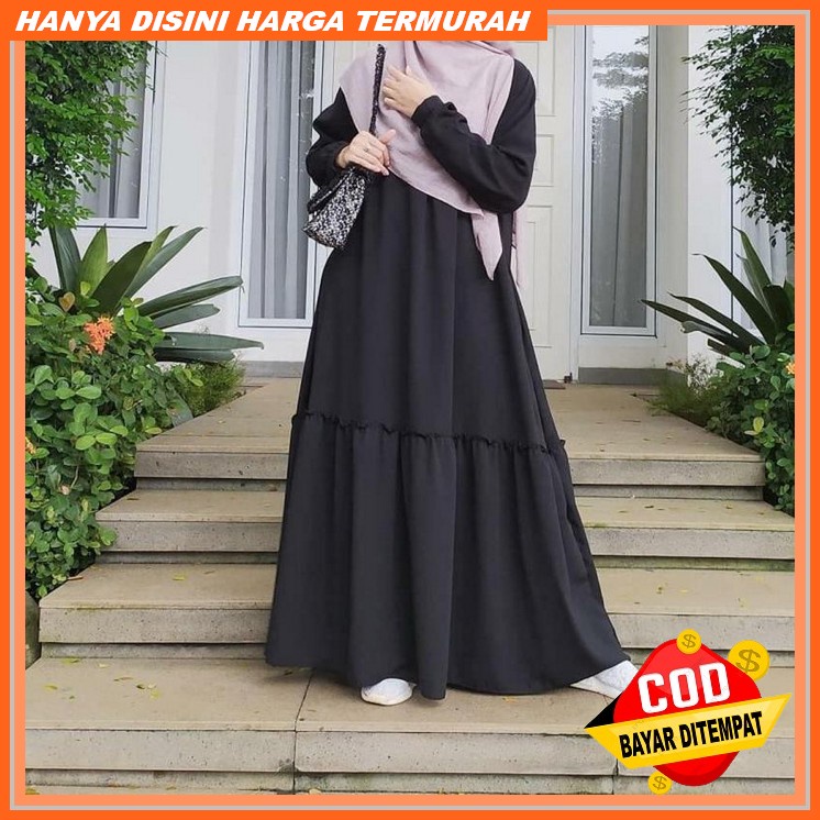 Gamis Haniyyah Syar'I/Gamis Syar'I Haniyyah/Gamis Model Terbaru Koleksi Tahun 2022 Gamis Seruti Paye