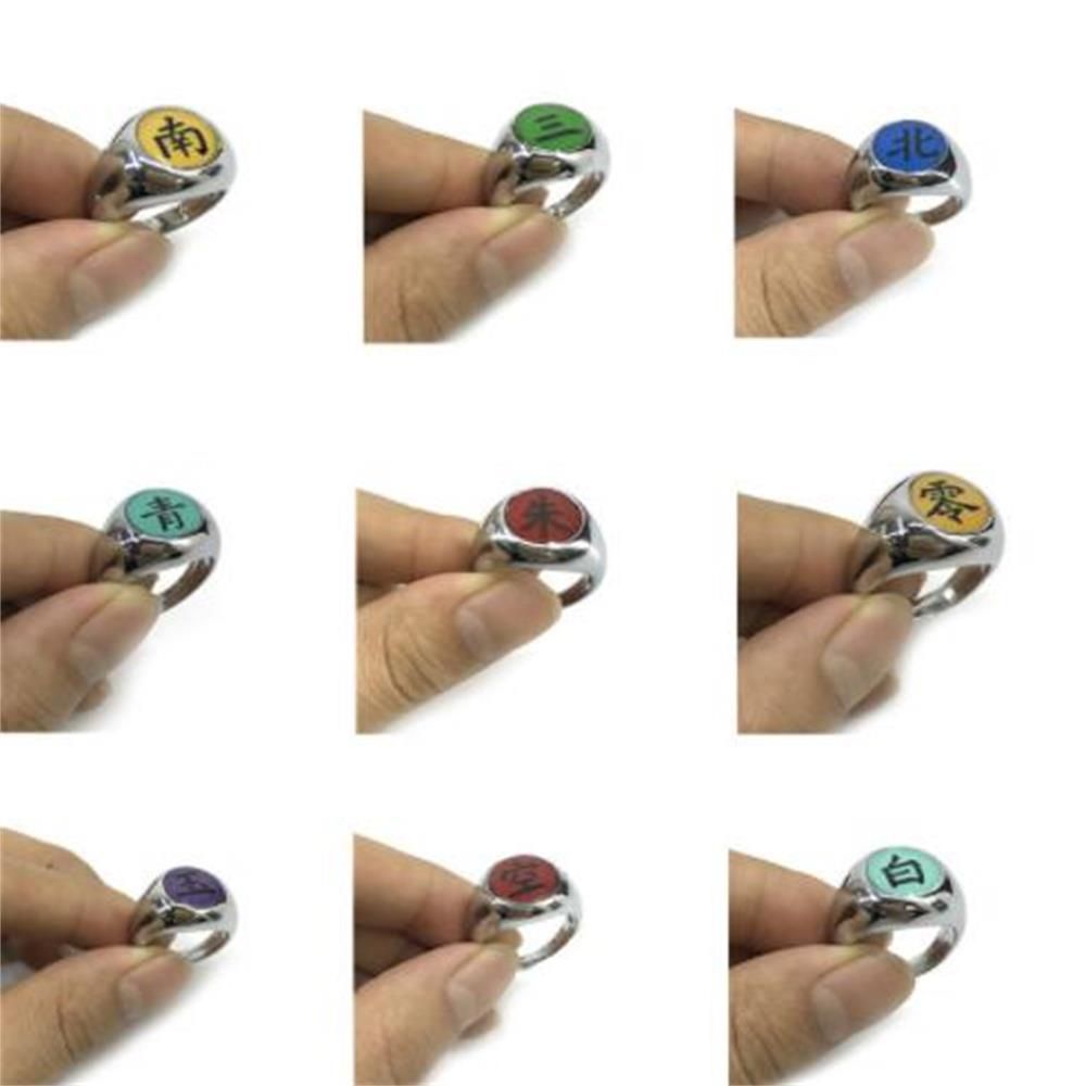 Cincin Cosplay Desain Anime Akatsuki Dapat Disesuaikan Untuk Pria Dan Wanita