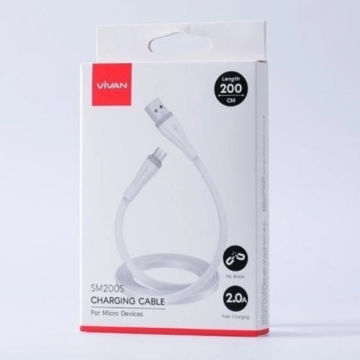 Kabel Data Vivan SM200 2.4A 200Cm